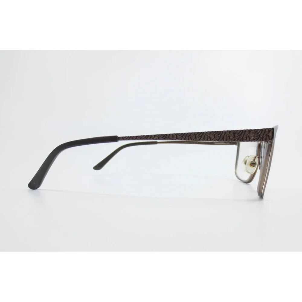 Jill Stuart JS 326 Brown Metallic Cat Eye Eyeglass Frames 52-16-135 JS326